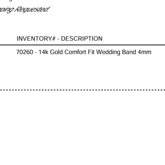 14k Gold Band - Picture 4 of 7
